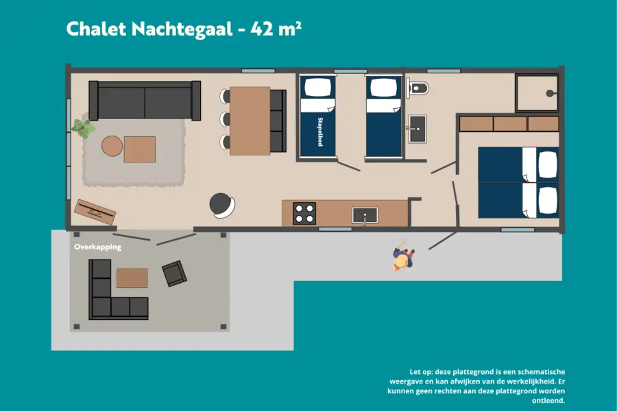 Chalet Nachtegaal 42m2